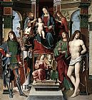 Saints Canvas Paintings - Madonna and Saints
